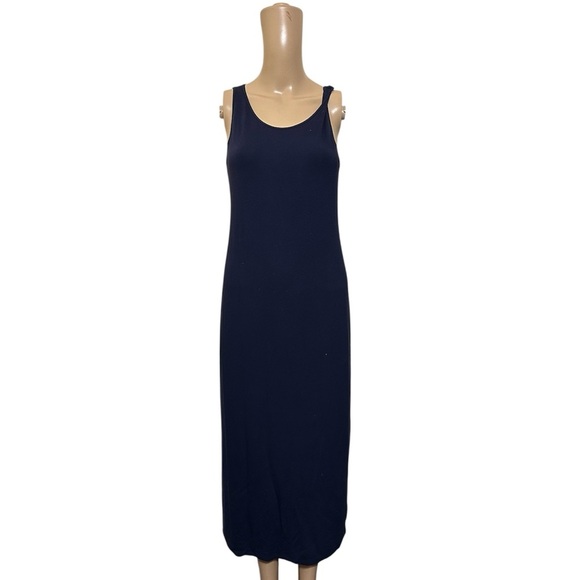 Eileen Fisher Navy Midi Dress - Picture 4 of 4